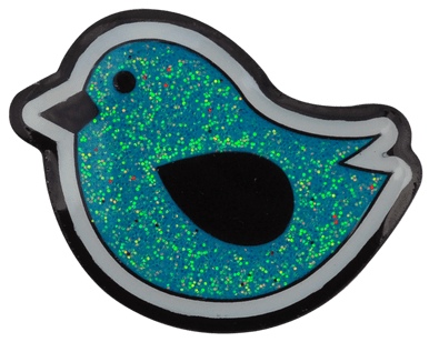 Birdie Hunting Blue Glitter Ball Marker & Hat Clip by ReadyGOLF