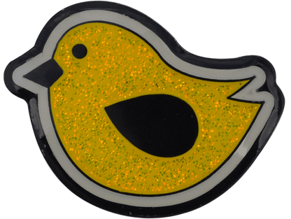 Birdie Hunting Yellow Glitter Ball Marker & Hat Clip by ReadyGOLF