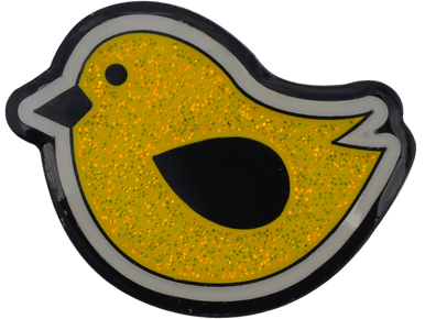 Birdie Hunting Yellow Glitter Ball Marker & Hat Clip by ReadyGOLF