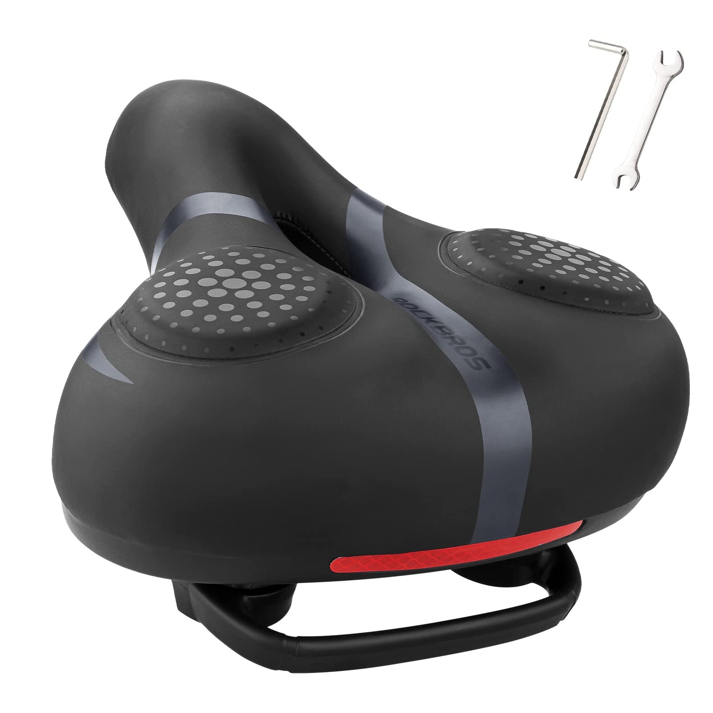 ROCKBROS Comfort Gel Bike Seat Breathable Waterproof Saddle Cruiser/Mountain/Fat Bikes