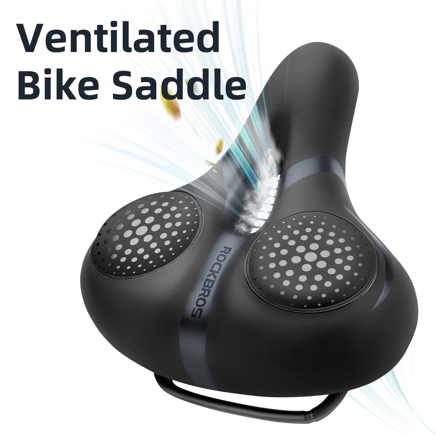 ROCKBROS Comfort Gel Bike Seat Breathable Waterproof Saddle Cruiser/Mountain/Fat Bikes
