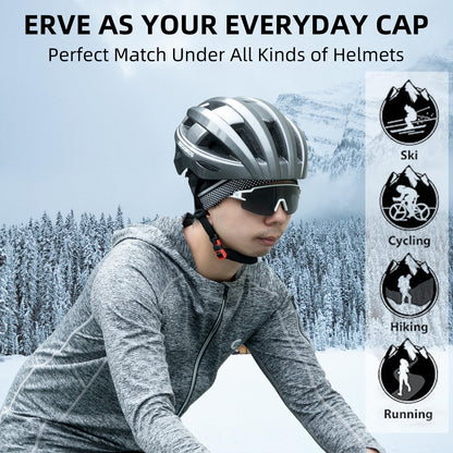 ROCKBROS Thermal Skull Cap Winter Hat for Men  Women, Ear Warmers Helmet Liner