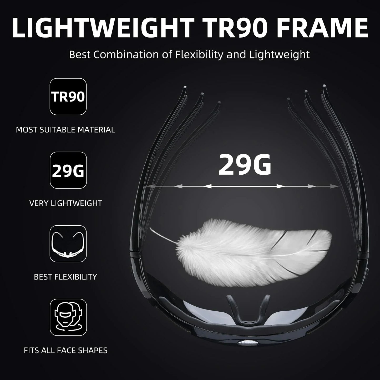 Polarized Sports Sunglasses for Cycling