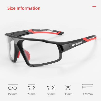 Adaptive Photochromic Cycling Sunglasses (UV400 Lens)