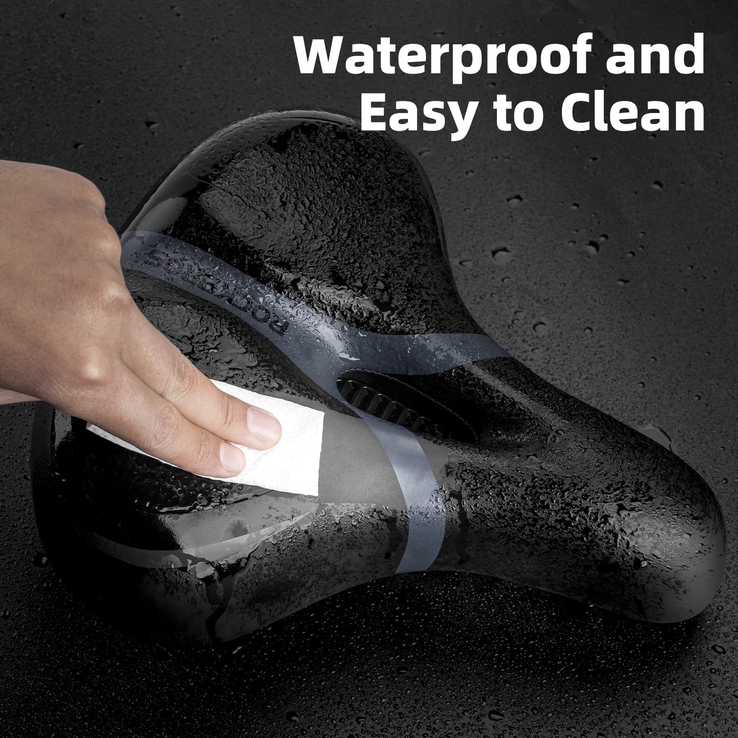 ROCKBROS Comfort Gel Bike Seat Breathable Waterproof Saddle Cruiser/Mountain/Fat Bikes