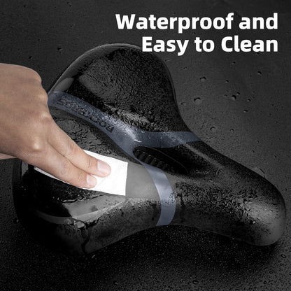ROCKBROS Comfort Gel Bike Seat Breathable Waterproof Saddle Cruiser/Mountain/Fat Bikes
