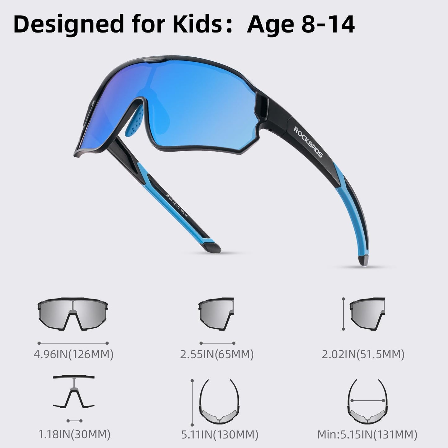 Kids Polarized Sunglasses for Youth (UV400)