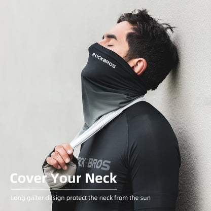 ROCKBROS Cooling Neck Gaiter Face Mask Fishing Scarf Face Cover for Men Women