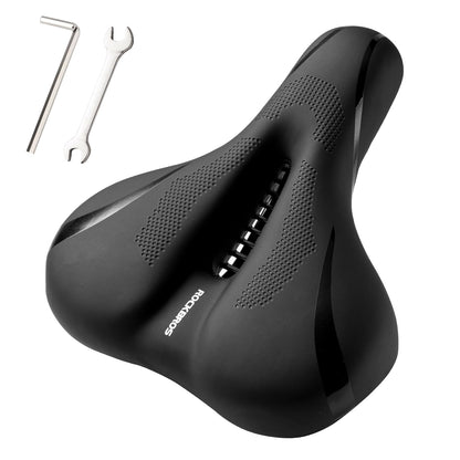 ROCKBROS Comfort Gel Bike Seat Breathable Waterproof Saddle Cruiser/Mountain/Fat Bikes