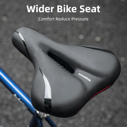 ROCKBROS Comfort Gel Bike Seat Breathable Waterproof Saddle Cruiser/Mountain/Fat Bikes