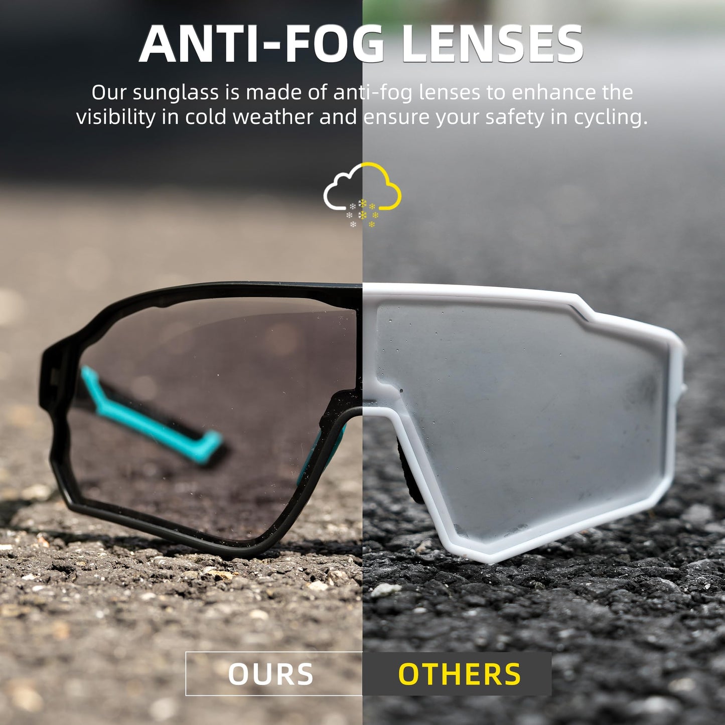 Thickened PC Lens Photochromic Sunglasses (UV400)