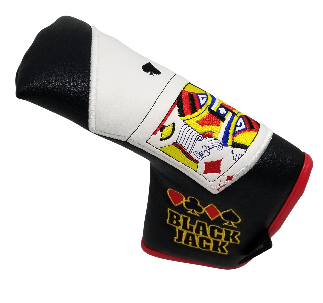 Black Jack Embroidered Blade Putter Cover by ReadyGOLF