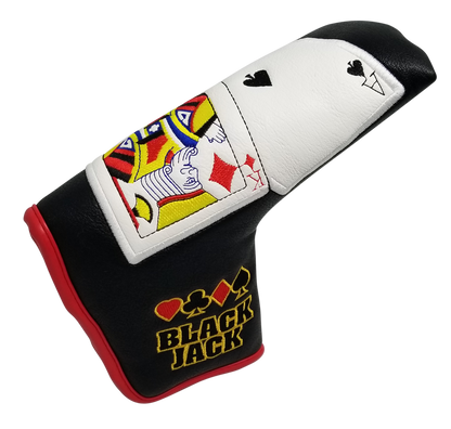 Black Jack Embroidered Blade Putter Cover by ReadyGOLF