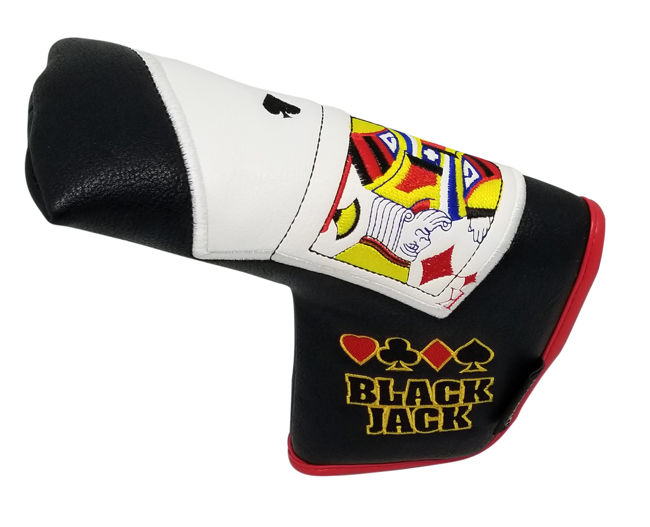 Black Jack Embroidered Blade Putter Cover by ReadyGOLF