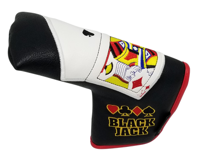 Black Jack Embroidered Blade Putter Cover by ReadyGOLF