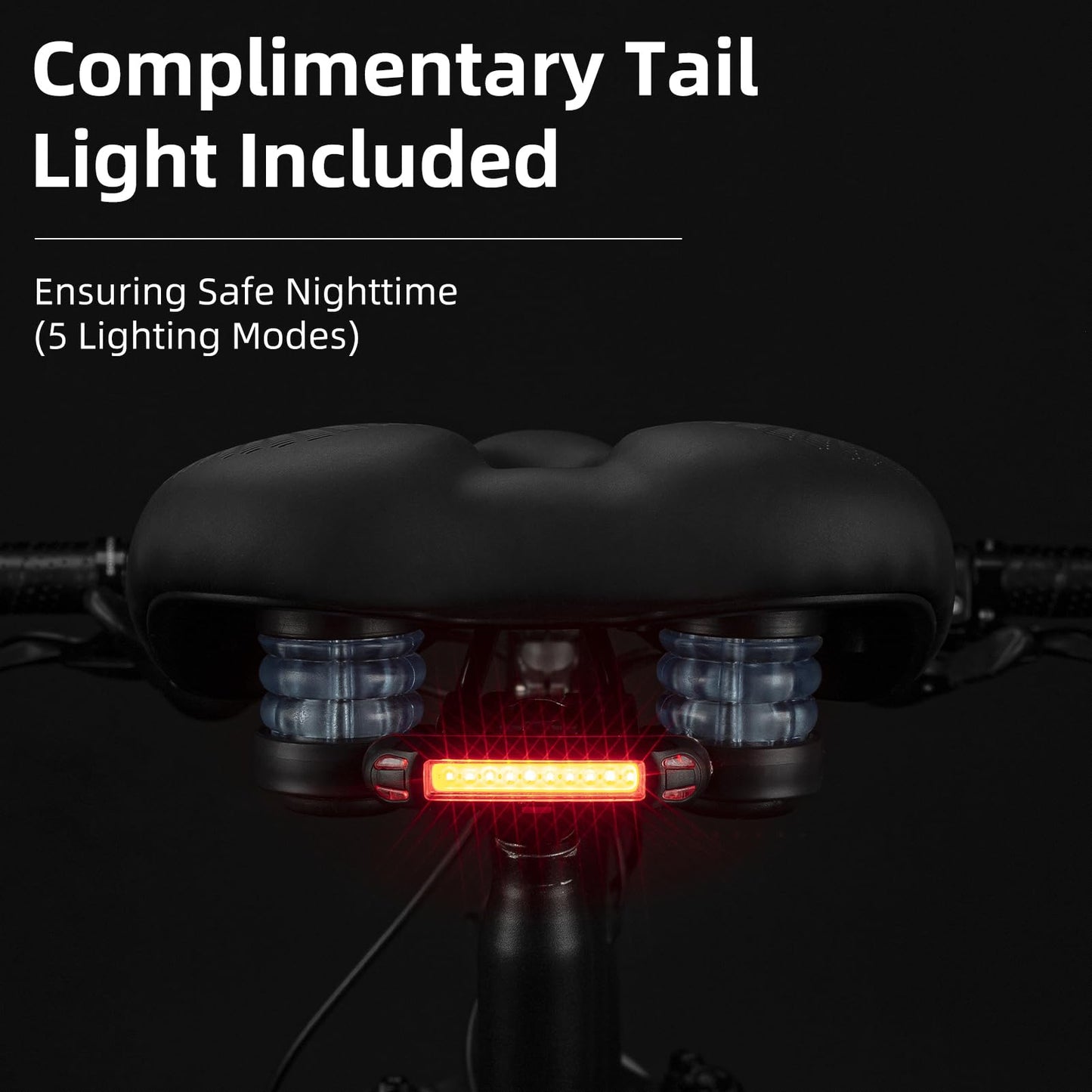 ROCKBROS Comfort Gel Bike Seat Breathable Waterproof Saddle Cruiser/Mountain/Fat Bikes