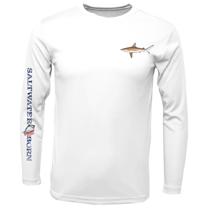 Blacktip on Chest Long Sleeve UPF 50+ Dry-Fit Shirt