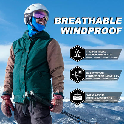 ROCKBROS Cold Weather Windproof Thermal Winter Balaclava Ski Mask Neck Warmer Hood