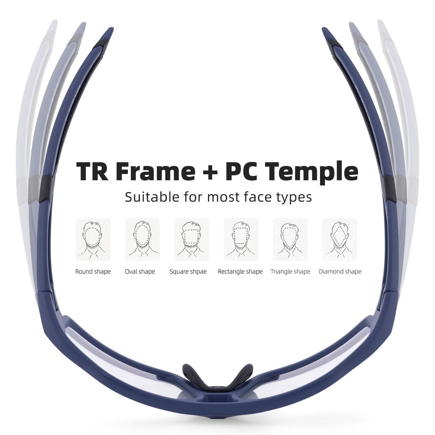 Adaptive Photochromic Cycling Sunglasses (UV400 Lens)