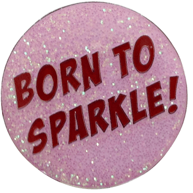 Born To Sparkle Glitter Ball Marker & Hat Clip by ReadyGOLF