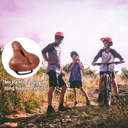 ROCKBROS Comfort Gel Bike Seat Breathable Waterproof Saddle Cruiser/Mountain/Fat Bikes