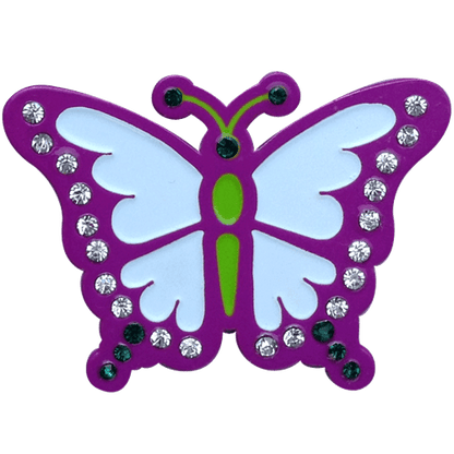 Butterfly Crystal Ball Marker & Hat Clip by ReadyGOLF