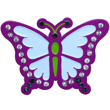 Butterfly Crystal Ball Marker & Hat Clip by ReadyGOLF
