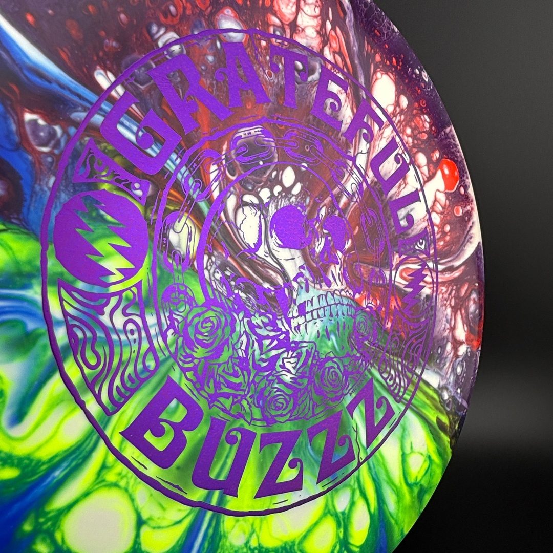 White ESP Buzzz - Grateful Buzzz - Doodle Discs Dyed