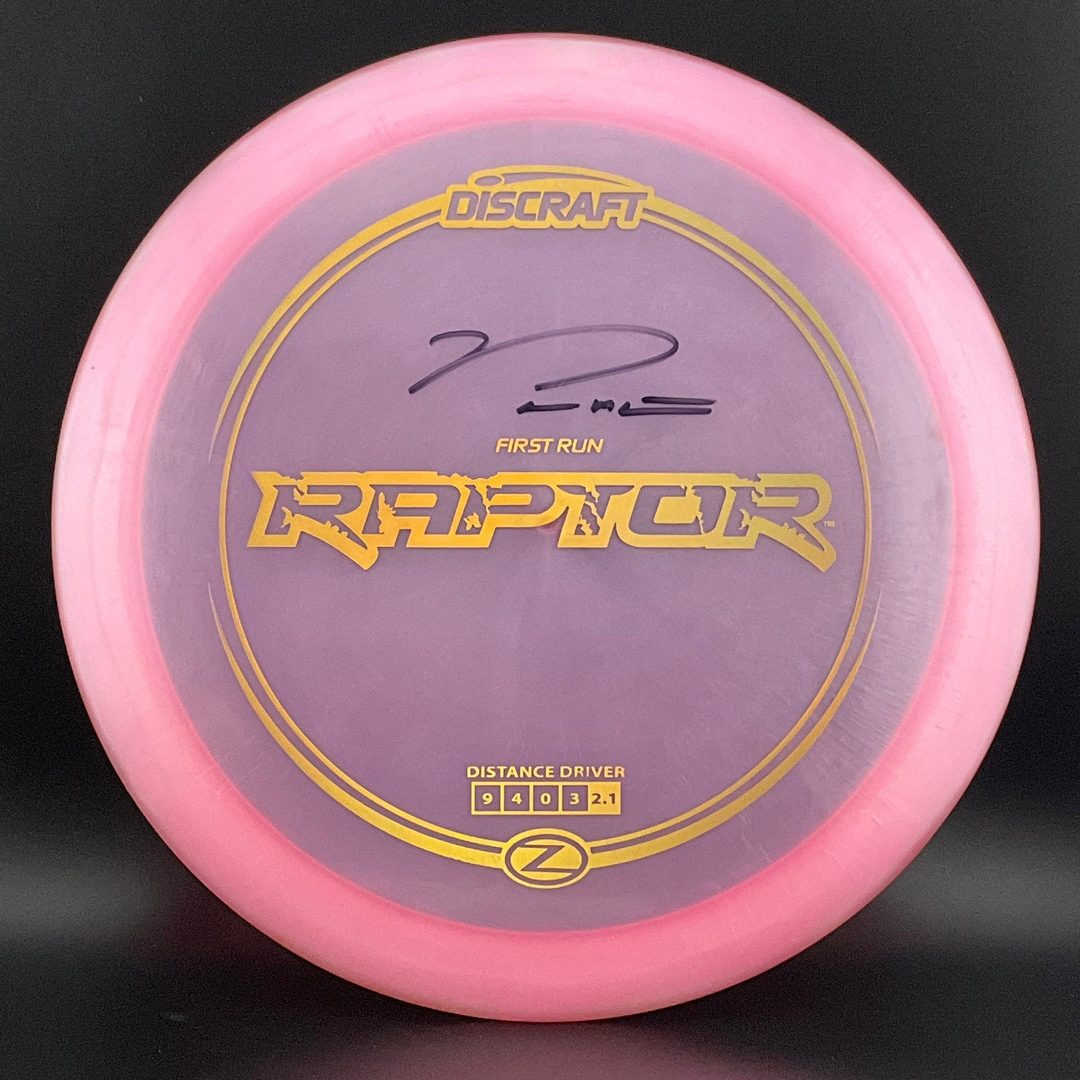 Z Raptor *Signed* - 2018 First Run! - Paul McBeth!