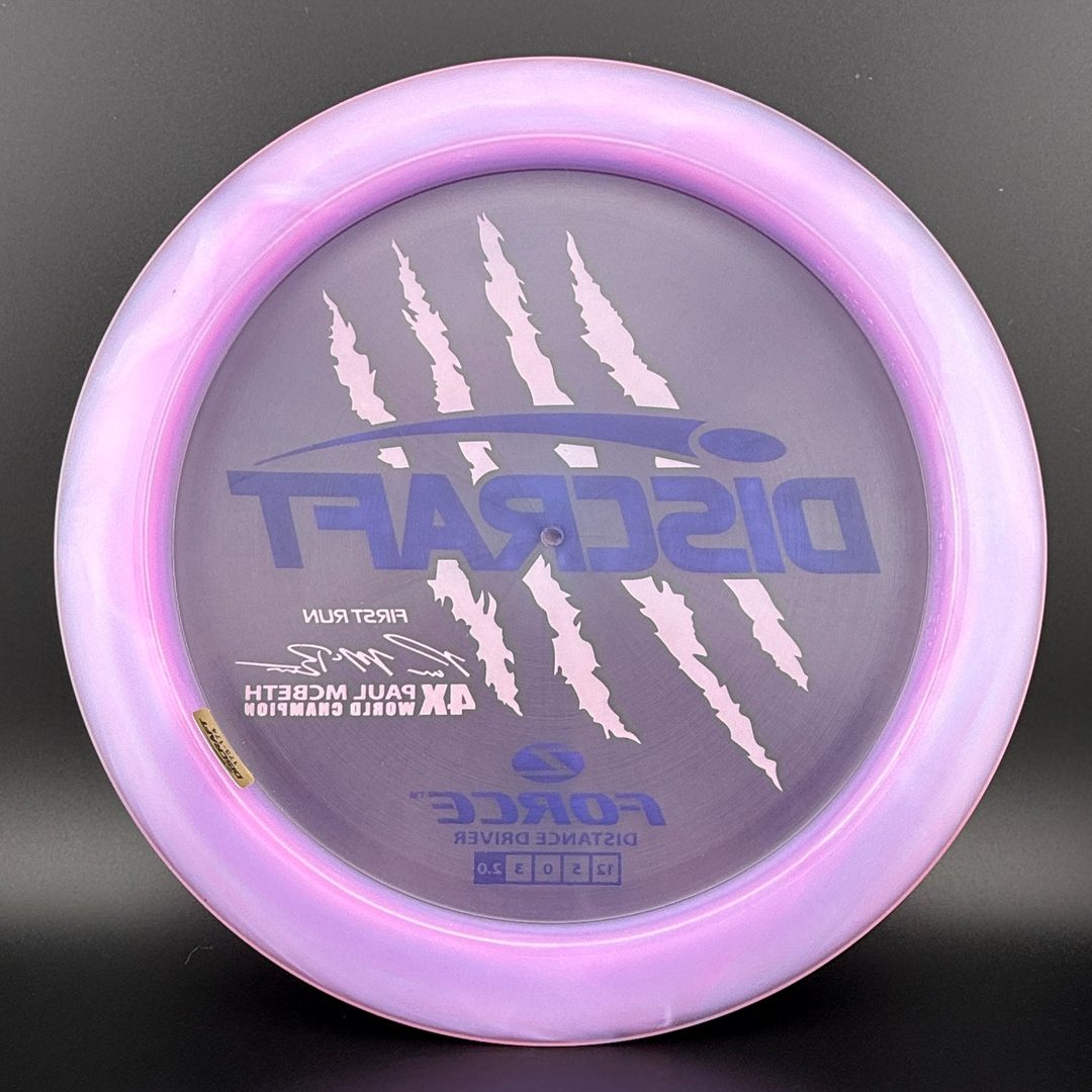 Z Force (First Run) - 4x Paul McBeth Claws - Blurple