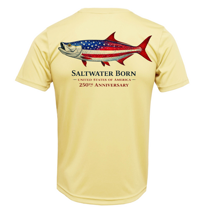 250th Anniversary Action Tarpon Men's Short Sleeve UPF 50+ Dry-Fit Shirt