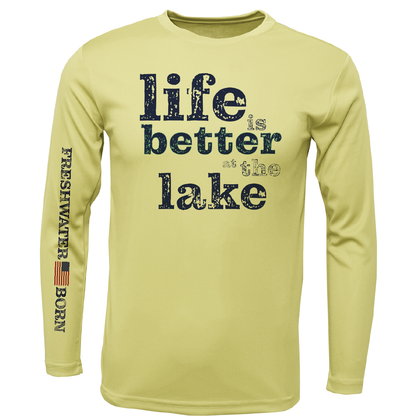 Florida "Life is Better at the Lake" Girl's Long Sleeve UPF 50+ Dry-Fit Shirt