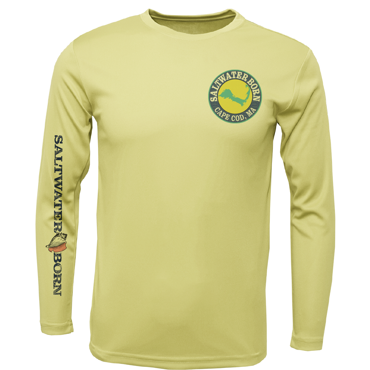 Cape Cod, MA Jaws Girl's Long Sleeve UPF 50+ Dry-Fit Shirt