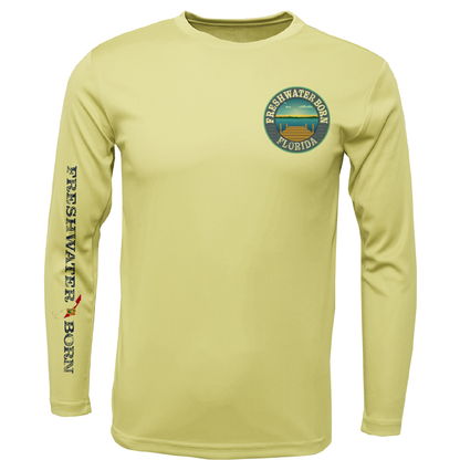 Florida Freshwater Born Largemouth Bass Men's Long Sleeve UPF 50+ Dry-Fit Shirt