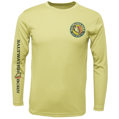 Key West, FL Sunken Pirate Ship Men's Long Sleeve UPF 50+ Dry-Fit Shirt