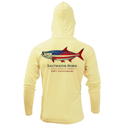 250th Action Tarpon Girl's Long Sleeve UPF 50+ Dry-Fit Hoodie