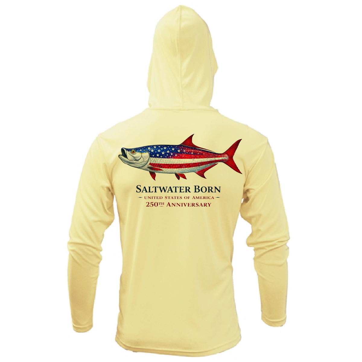 250th Action Tarpon Boy's Long Sleeve UPF 50+ Dry-Fit Hoodie