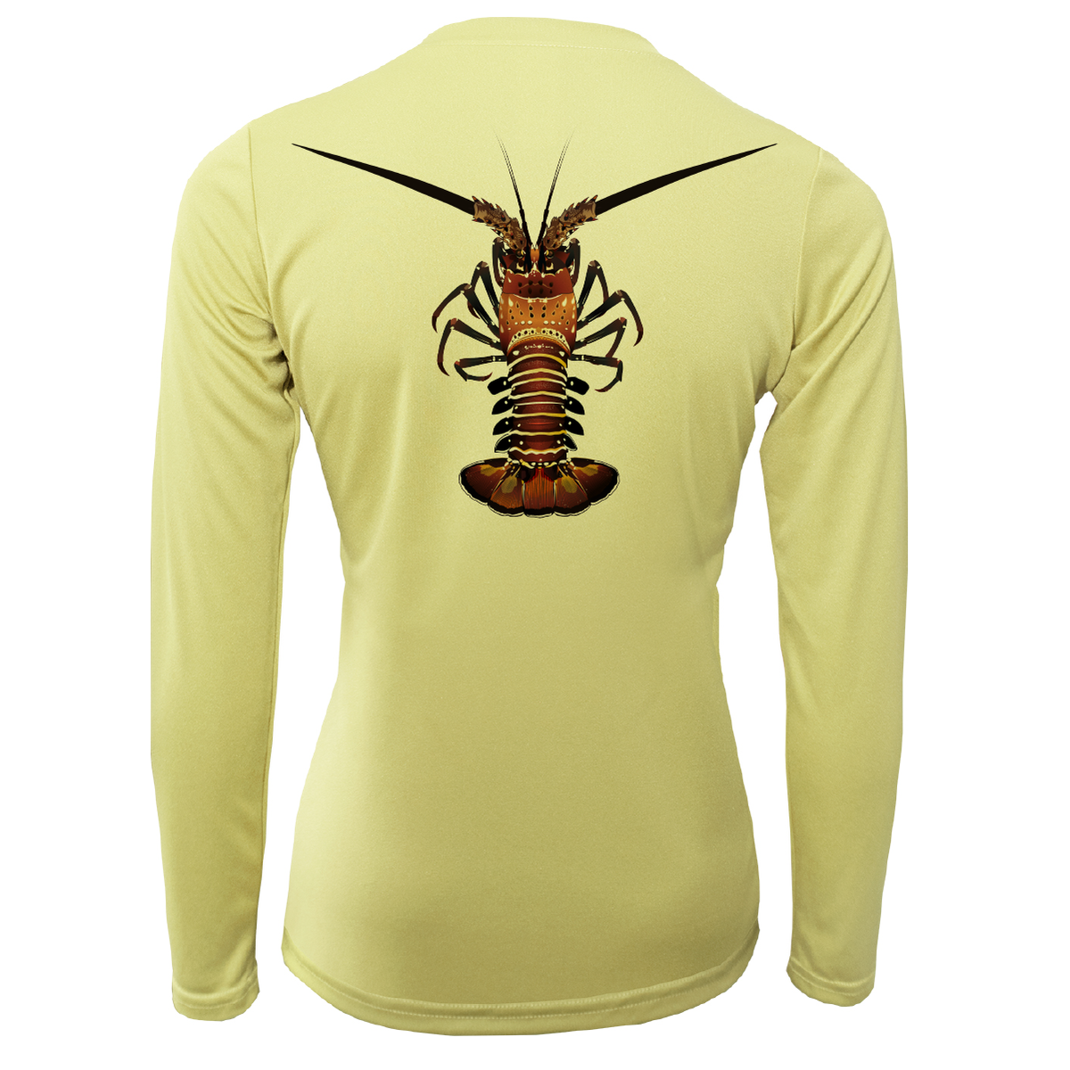 Florida Keys Realistic Lobster Women's Long Sleeve UPF 50+ Dry-Fit Shirt