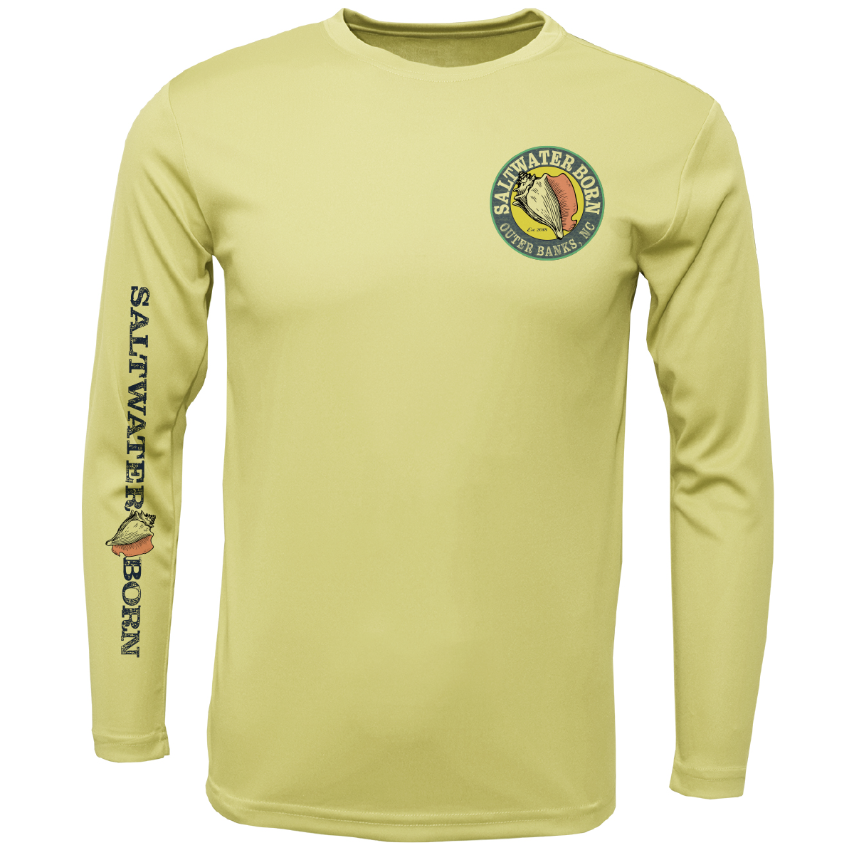Outer Banks, NC Beach Jeep Men's Long Sleeve UPF 50+ Dry-Fit Shirt