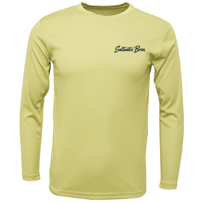 Long Island, NY Saltwater Born Beach Truck Men's Long Sleeve UPF 50+ Dry-Fit Shirt