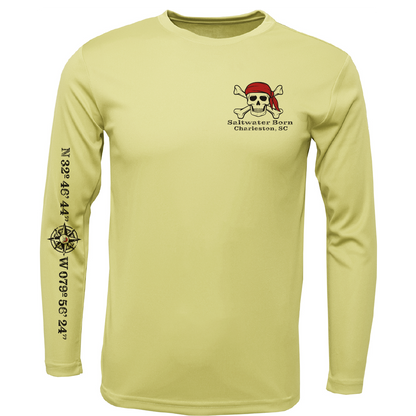 Charleston, SC "All For Rum and Rum For All" Men's Long Sleeve UPF 50+ Dry-Fit Shirt