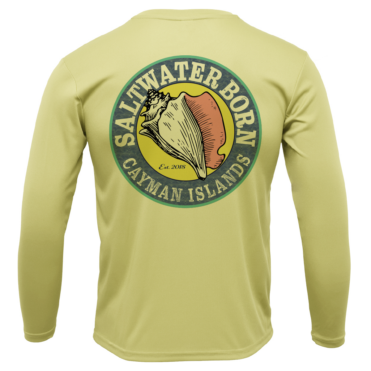 Cayman Islands Diver Men's Long Sleeve UPF 50+ Dry-Fit Shirt