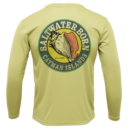 Cayman Islands Diver Men's Long Sleeve UPF 50+ Dry-Fit Shirt