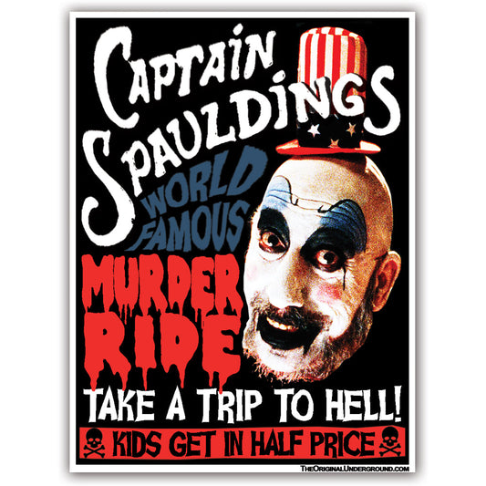 Captain Spaulding's Murder Ride Flexible Magnet