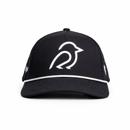 Dirty Birdie Snapback Black Patch w/White Logo