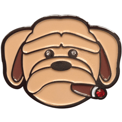 Cigar Smoking Dog Crystal Ball Marker & Hat Clip by ReadyGOLF