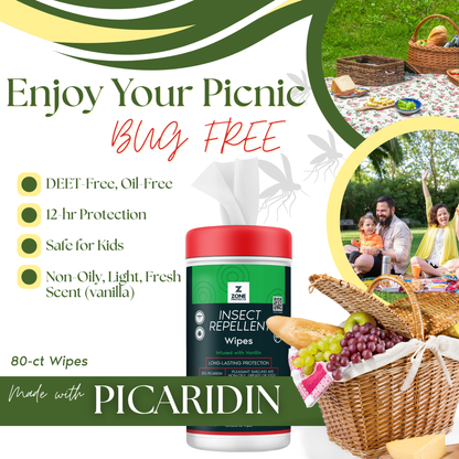 Scented Insect Repellent Wipes
