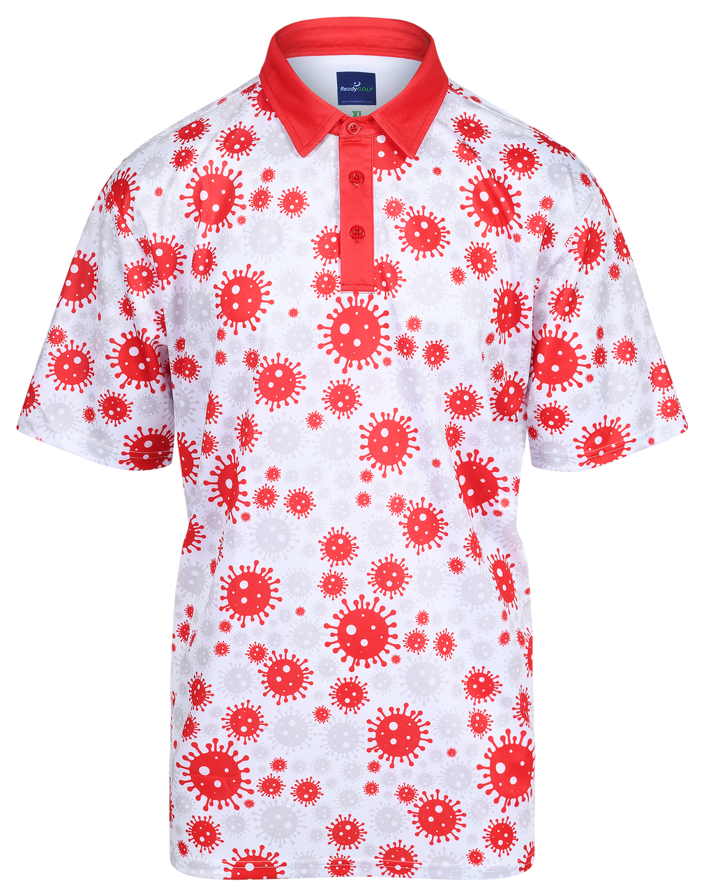 Covid Mens Golf Polo Shirt by ReadyGOLF (LIMITED EDITION)