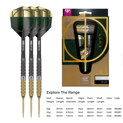Cult Envy Swiss Point Steel Tip Darts