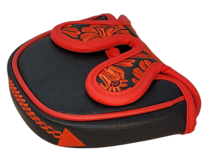 Desert Rose Embroidered Putter Cover by ReadyGOLF  -  Mallet